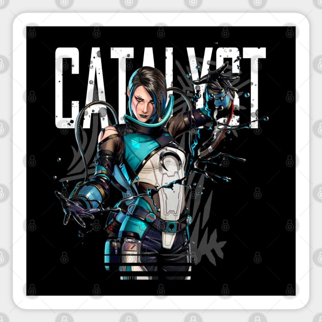 Apex legends Catalyst middle white Sticker by LucioDarkTees